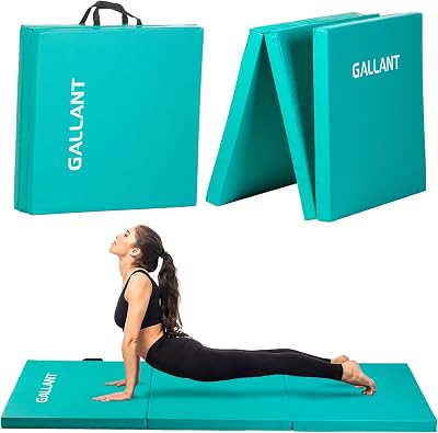 Gallant Foldable Gymnastics Mat 6ft Tri-Fold 5cm Thick Turquoise