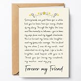 PTRUKD Best Friend Card, Thank You For Being In My Life, Friends For Life, Card For Special Friend, Bestie Cards