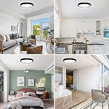 Defurhome 24W LED Ceiling Light 5000K IP54 Ø30cm Black Dome view 8