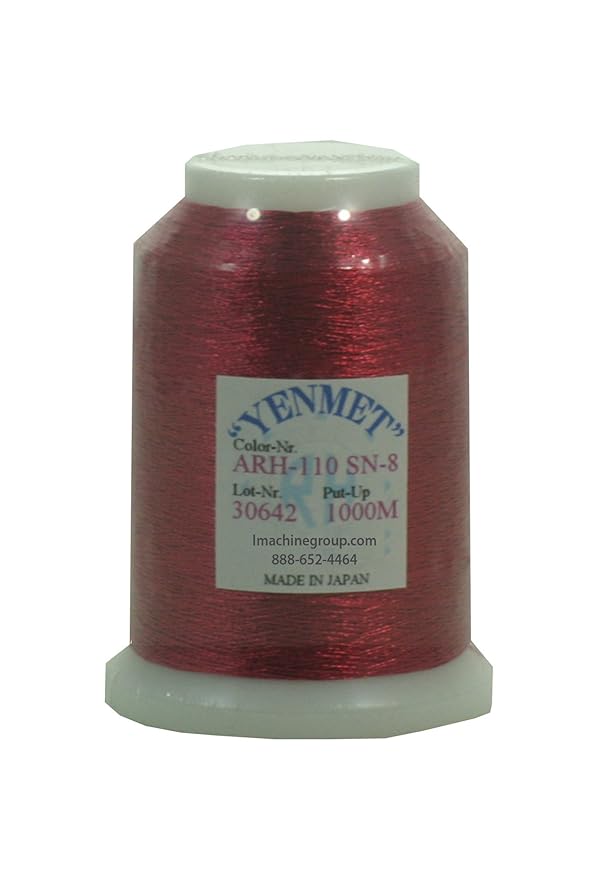 Amazoncom yenmet metallic embroiderythread 1000 meters sn8 arts