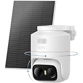 eufy Security eufyCam C37, Solar Cameras Wireless Outdoor,2K Resolution | 360&deg; Pan &amp; Tilt AI Tracking, Human/Pet/Vehicle Detection, Flexible Solar Panel, Color Night Vision, No Monthly Fee