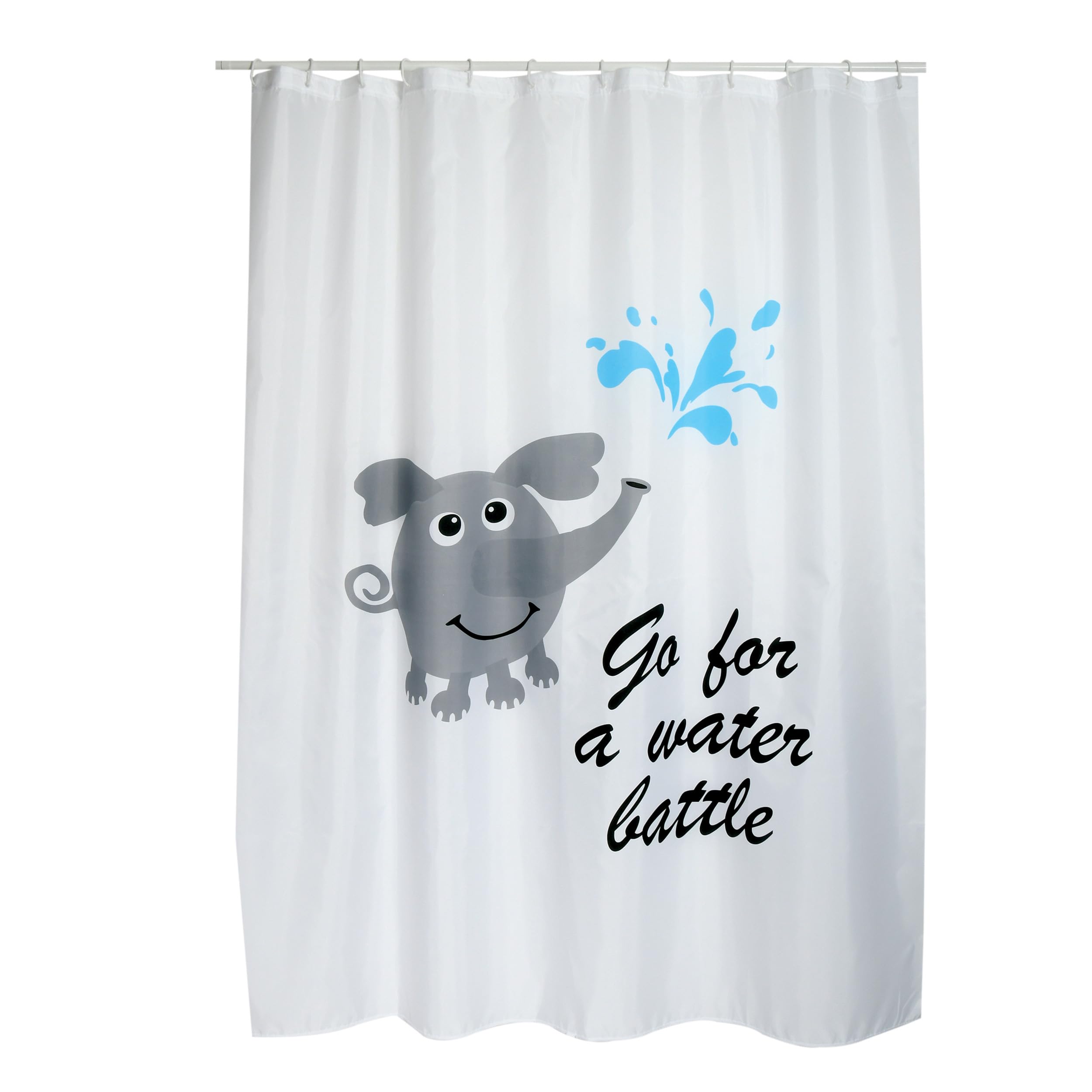 MSV Shower curtain Premium 180x200cm Watterbattle