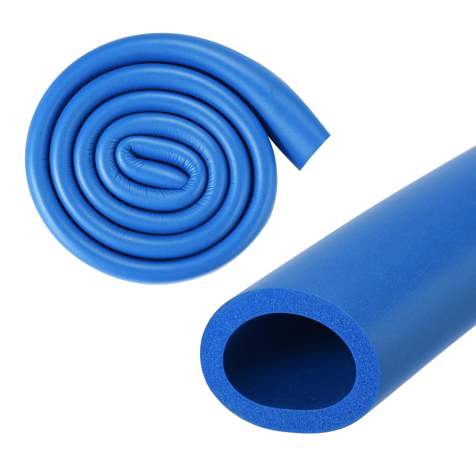 M METERXITY Pipe Insulation Tube, 28mm 1-1/8" ID 38mm OD 3.3Ft 1m Length, Soft Flexible Foam Tubing for Handle Grip Support/Guitar Stand/Roof Racks [Blue]