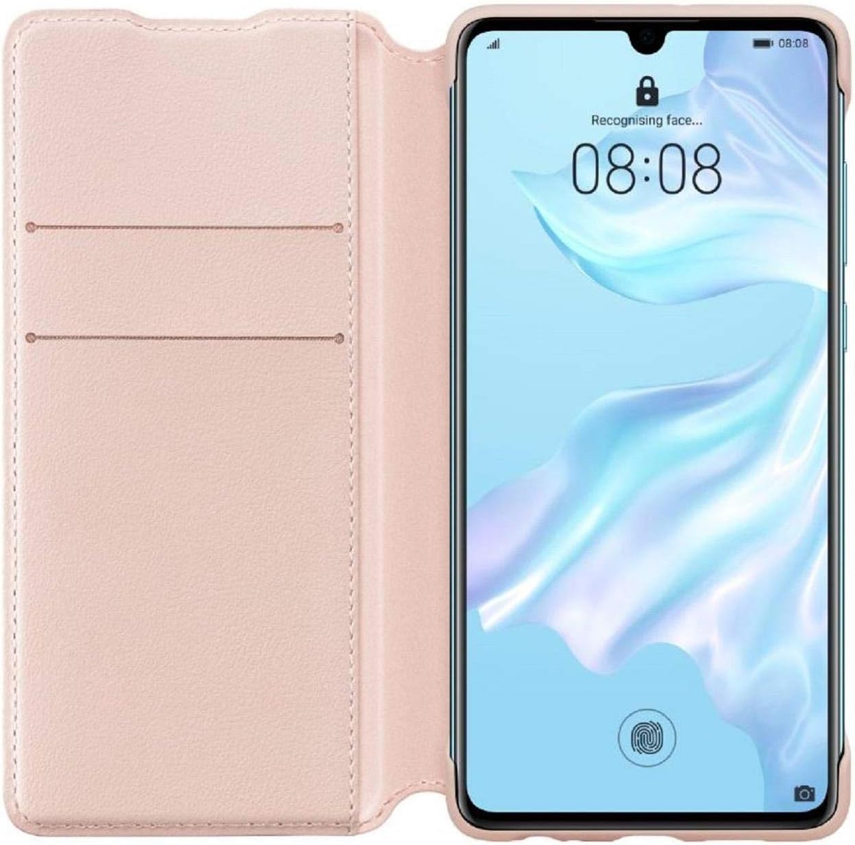 P30 Smart View Flip Cover Pink, Huawei P30 - Image 4