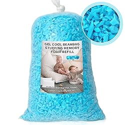 Jecqbor Bean Bag Filler, 5lbs Shredded Memory Foam