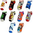 Marvel Spider-man Socks for Boys, 10 Pairs Low Cut Socks for Boys Ages 3-9