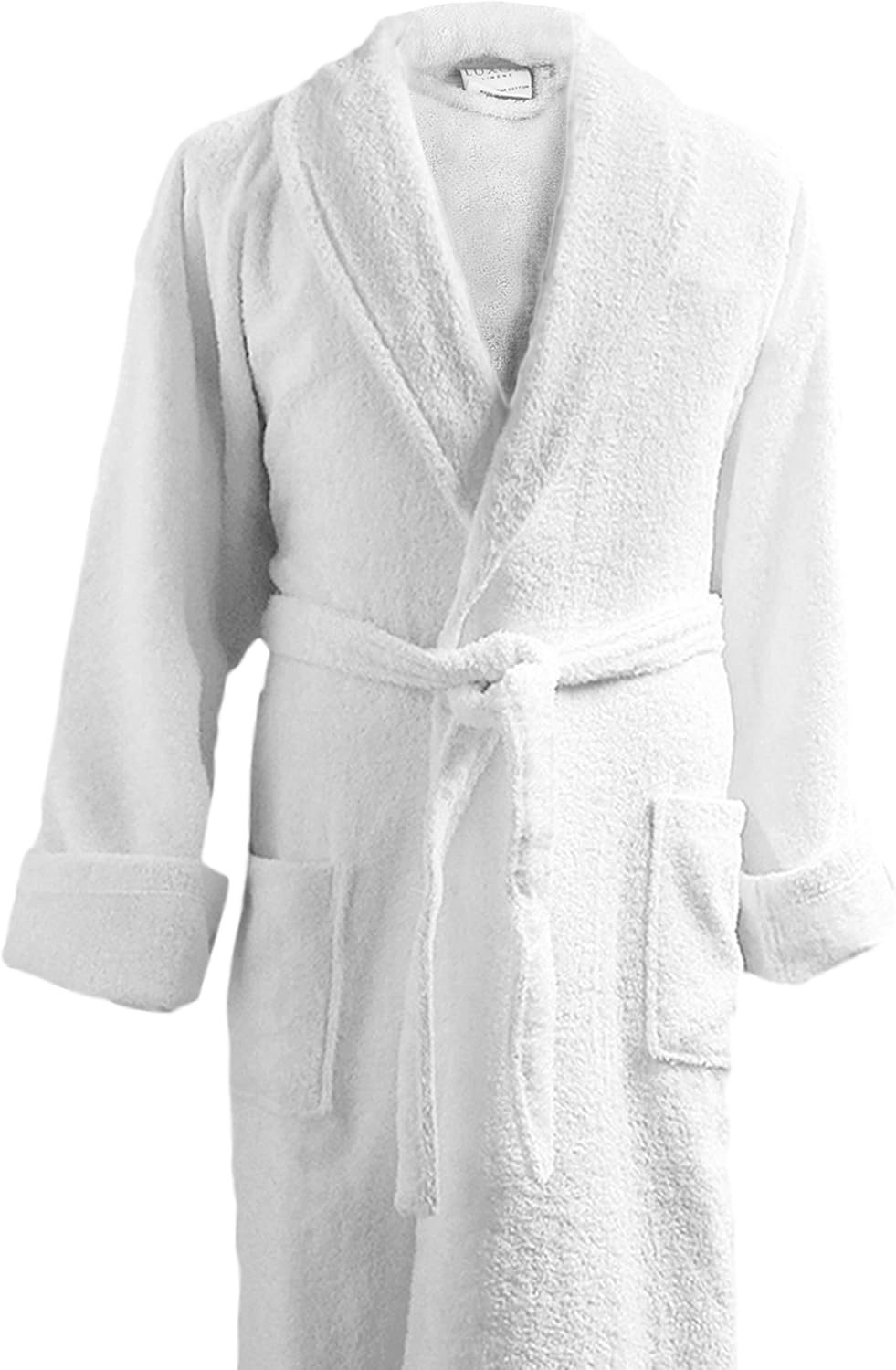 Luxor Linens Couple's Terry Cloth Bathrobe Egyptian Cotton Unisex/One