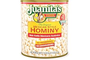 Juanita's Foods Mexican Style Hominy 3.12 kg (110 oz)