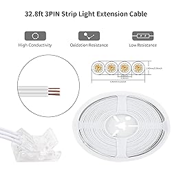RGBZONE 3 Pin 8mm LED Connector Kit with 10pcs LED