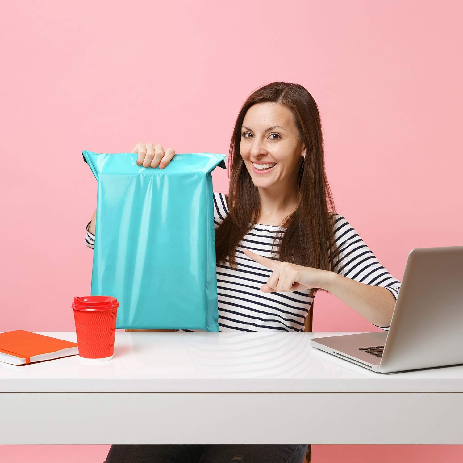 Metronic Poly Mailers 12x15.5 Envelope Mailers 100pack Shipping Bags with Self Adhesive Waterproof and Tear-Proof Postal Bags in Teal : Office Products