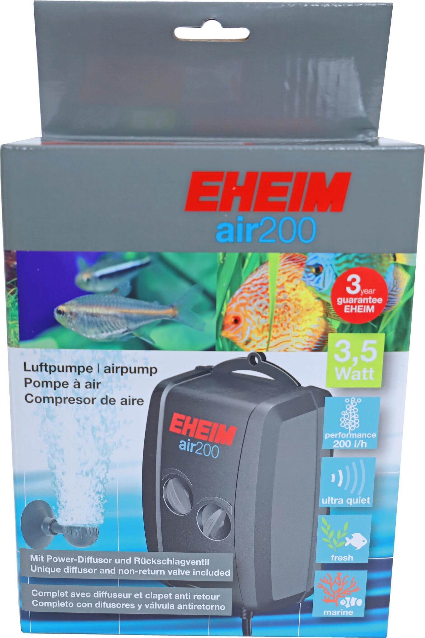 Eheim 3702010 Air Pump 200 Adjustable