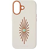 Wrangler® Leather Embroidered iPhone Case - Western Star, Compatible with iPhone (Cream, 16)