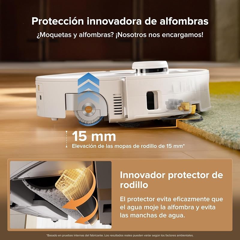 Qrevo Curv 2 Flow Robot Aspirador Succión Extrema de 20000 Pa