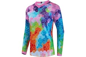 JPOJPO Women's Cycling Jersey MTB Downhill T-Shirt Long Sleeve Motorcycle Motocross Off-Road Clothing Quick-Dry S-XXL