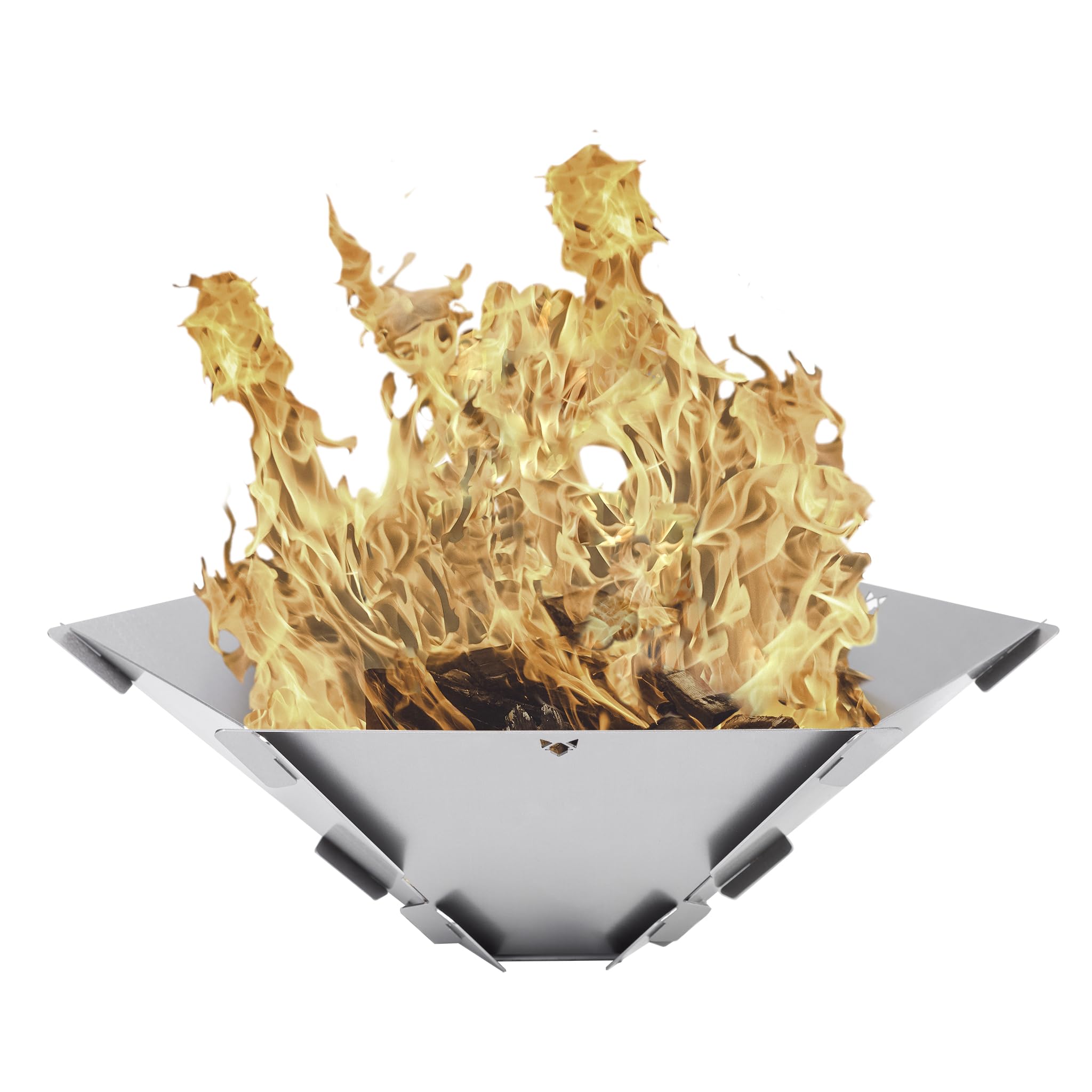 FENNEK Hexagon | The mobile fire pit made of stainless steel | Easy to dismantle and stick together | For camping, fishing vanlife and much more.