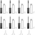 12 Empty Mascara Tubes Set - Includes 4 Eyelash Cream Containers, 4 Liquid Eyeliner Containers, 4 Funnels for Castor Oil DIY Mascara