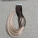 Full Shine 18 inch Human Hair Extensions of Glue in Hair Extensions Real Hair Ombre Balayage Hair Color 4 Fading to 18 50g 20Pcs Per Package