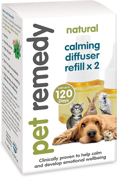 Pet Remedy REFILL Nautual Calming Plug Diffuser 2x40ml 4 Month Supply