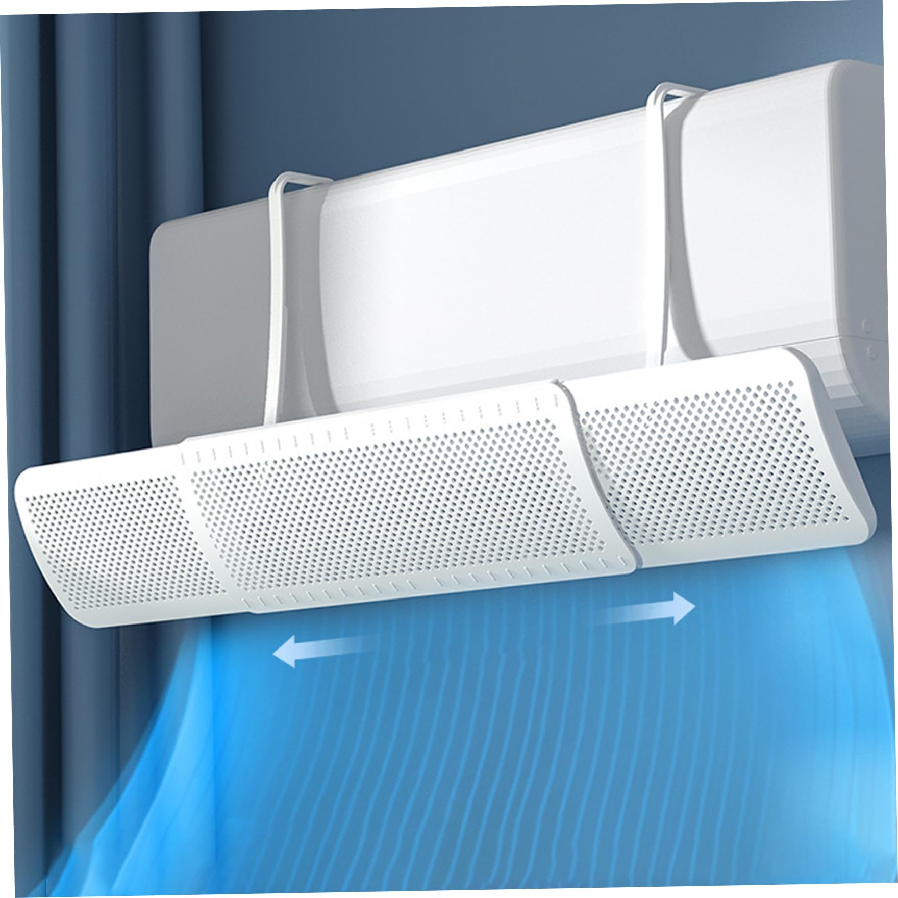 Air Conditioner Deflector, 22-36.2inch Retractable Air Conditioner Air Deflector, Adjustable AC Vent Deflector, Anti-Wind Baffles, Anti Direct Blowing Windshield Wind Guide