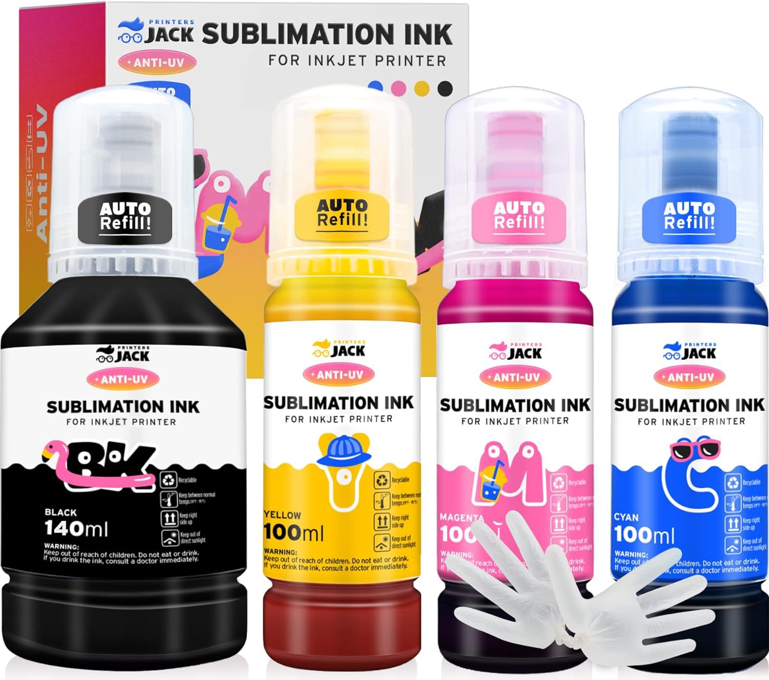 Printers Jack 440ml Sublimation Ink for Supertank