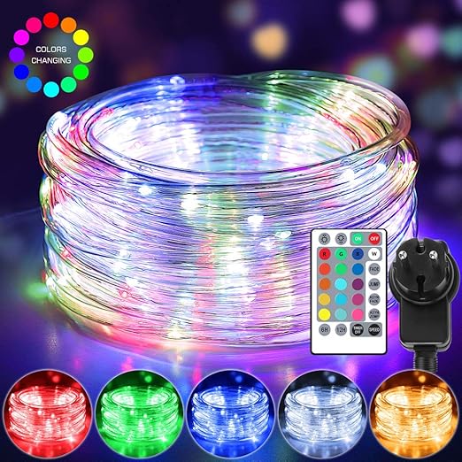 Möbel & Wohnen LED Lichterkette mit 100 200 LED für außen blau weiß