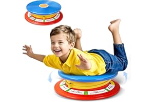 TERRAMUS Sensory Spinning Disc for Kids, Swivel Chairs, Spinner Seats Toddler Sit and Spin Wobble Chair, Balance Toys,Autism ADHD Chairs, Play Equipment Relief Motion Sickness for Boys Girls 3+(Blue)