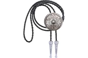 Jeilwiy Bolo Tie for Men, Western Bolero Tie Cowboy Ties Native American Cowgirl Bolo Tie Accessories for Men Women