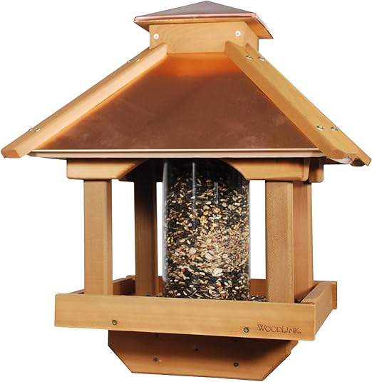 Amazon Com Woodlink Copgazebo Coppertop Wood Gazebo Bird Feeder