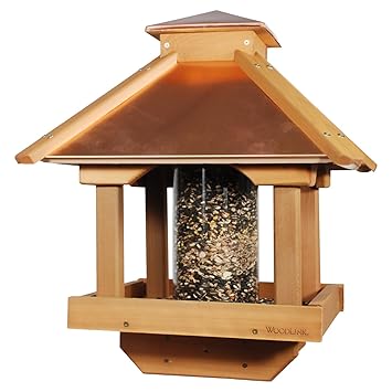 Coppertop Wood Gazebo Bird Feeder Amazon Co Uk Garden Outdoors