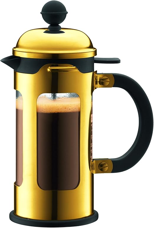 Bodum Chambord 3 Cup Glass French Press Stainless Steel Coffee Tea