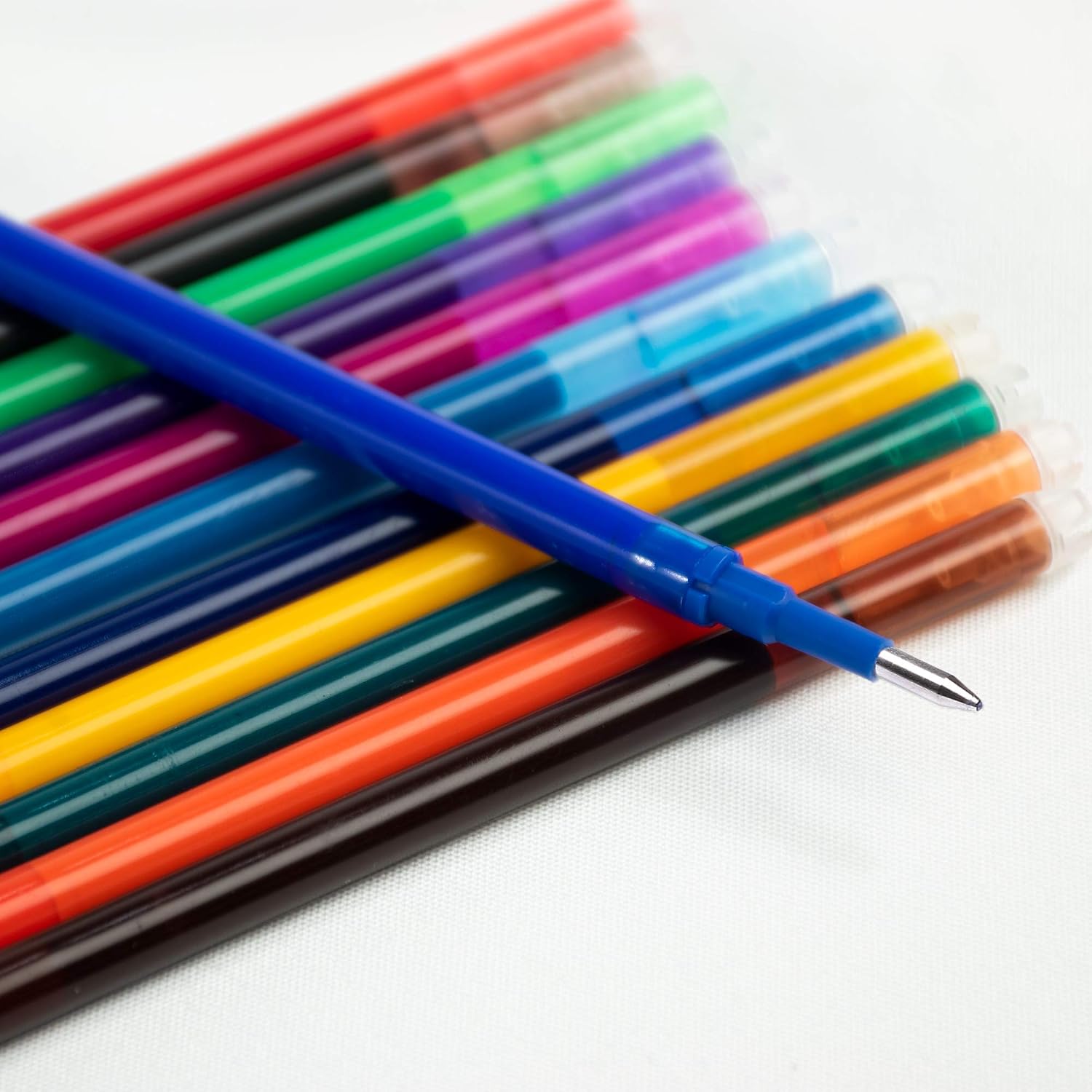 PENCILMARCH Refills for Erasable Pens 0.7 mm Tip – Pen Refills Colour Pack of 12 - Image 4