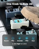 Donner Triple Looper Pedal Loop Station with Screen 3 Loops 30 Min Undo Redo view 5
