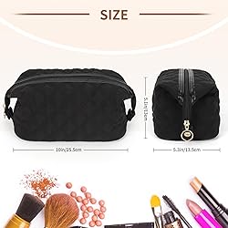 Large Makeup Bag Travel Cosmetic Bag, Wide-open