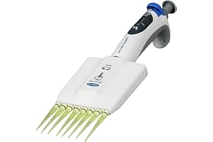 Science Resource EM0J8200 20-200uL Adjustable Volume Multi-Channel Micropipette Pipettors with 8 Channels | 4-Position Volume