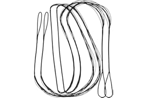 12 Strands Traditional Recurve Bow String, Polyester Archery Replacement String for Right-Handed and Left-Handed Bows (12-Str
