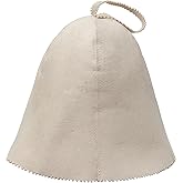 Sauna Hat, Natural Wool Sauna Hat for Men and Women, Eco-Friendly Insulating Headgear for Spa, Steam Room, Banya, Bathhouse, Comfortable, Breathable, Handmade, One Size Fits All