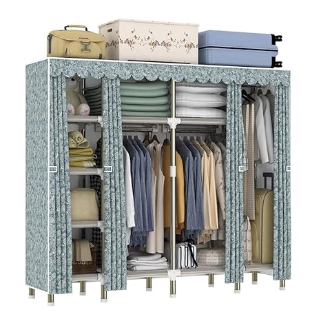 Amazon Com Dr Cloth Wardrobe Cloth Wardrobe Double Assembly