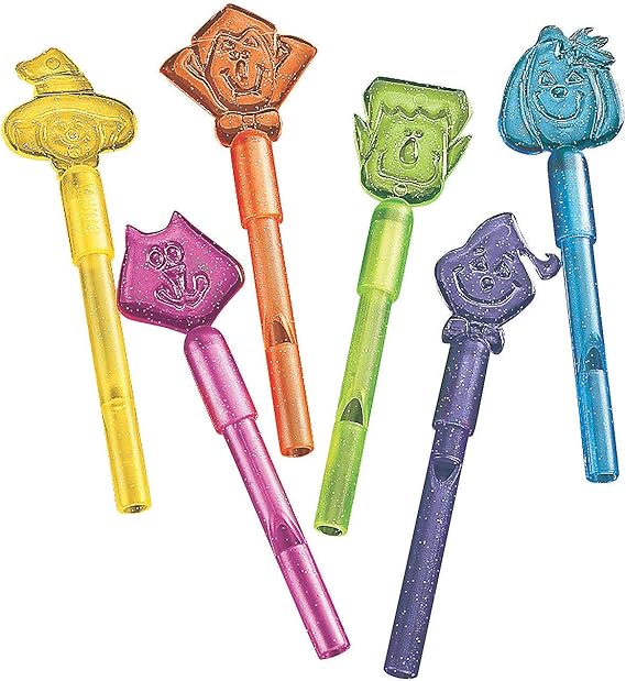 Fun Express Halloween Character Whistles (6dz) for