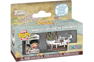 Funko Pop! Bitty Ride: One Piece - Going Merry with Monkey D. Luffy​ - 0.9 Inch and 1.3 Inch (2.3 and 3.3 Cm) - Anime Collectable - Official Merchandise - Gift Idea - Toys for Kids & Adults