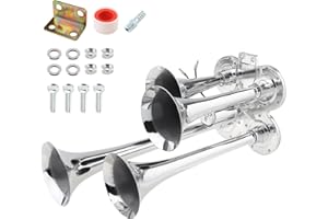 12V / 24V 150dB Super Loud Four Trumpet Air Horn for Car Vehicle Truck Train Boat