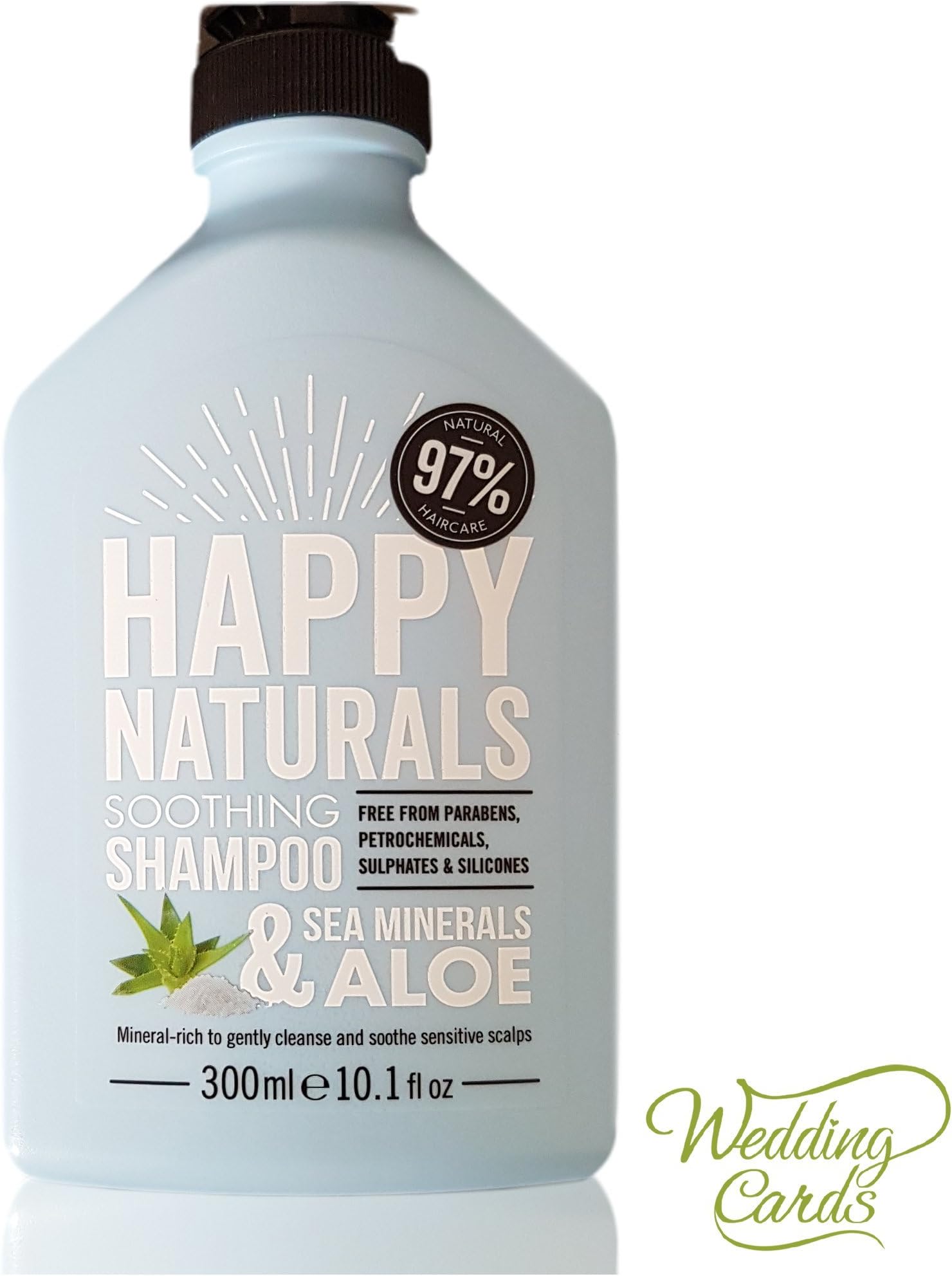 Happy Naturals SEA MINERALS & ALOE SCALP SOOTHING SHAMPOO No Parabens, SLS, Petrochemicals, Sulphates & Silicones