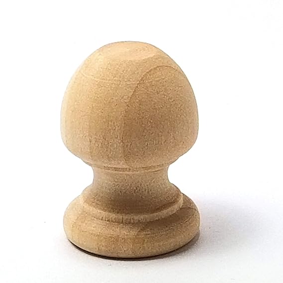 Package of 12 Finial Dowel Cap 11/16