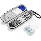 sijidou Insulin Cooler Travel Case, Portable Insulin Travel Case, Insulin Cooling Cases Insulated Organizer for Insulins Pens (Black)