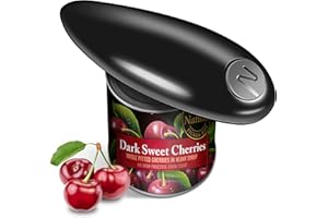 HUMUTAN One Touch Electric Can Opener Easy Open Any Can Size with Smooth Edge, Hands Free and Battery Operated Electric Can Openers for Kitchen, Kitchen Gadget Electric Can Opener for Seniors with Arthritis