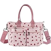 KAMEILONG Womens Casual Corduroy Tote Bags with Multiple Pockets Hobo Crossbody Bag Travel Shoulder Bags Cute Purse Handbag