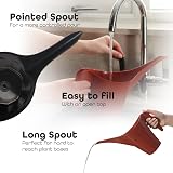 DIVCHI Small Watering Can 1.25L Long Spout Grey Indoor Outdoor Garden Pot view 3