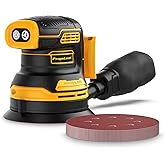 Random Orbital Sander for Dewalt 20V Battery, 5" Palm Cordless Sander with 10pcs Sandpaper, 3 Variable Speeds, Dust Collector for Woodworking Polishing Sanding(Battery Not Included)