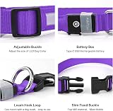PcEoTllar Light Up Dog Collar Rechargeable 7 Colors 9 Modes Purple view 5
