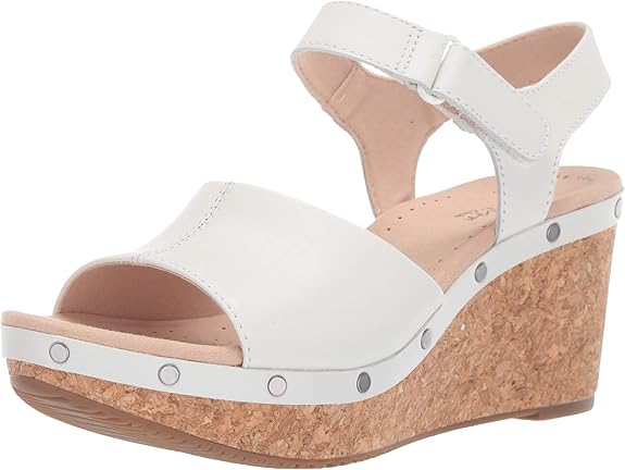 clarks annadel ivory women's platform wedge sandals