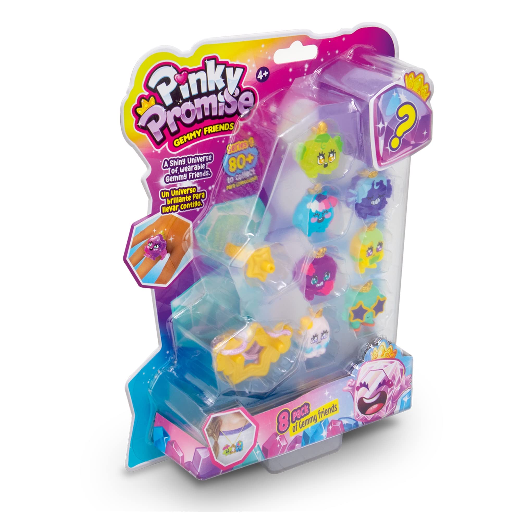Bizak Pinky Promise Blister Pack of 8 with Exclusive Gems to Collect. There are over 80 Different Gems Measures 3 cm (64320003)